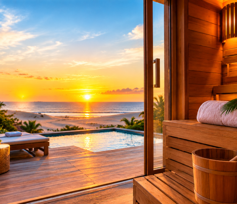 Sauna em Jericoacoara - Espaço de relaxamento em hotel no Ceará